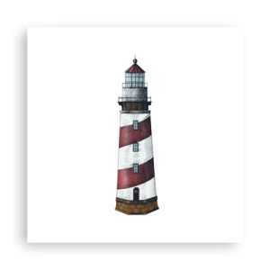 Poster - Altijd op zijn hoede - 50x50 cm