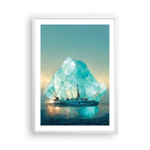 Poster in een witte lijst - Arctische diamant - 50x70 cm