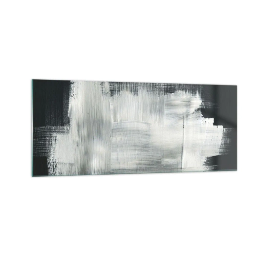 Schilderen op glas - Geweven van verticaal en horizontaal - 100x40 cm