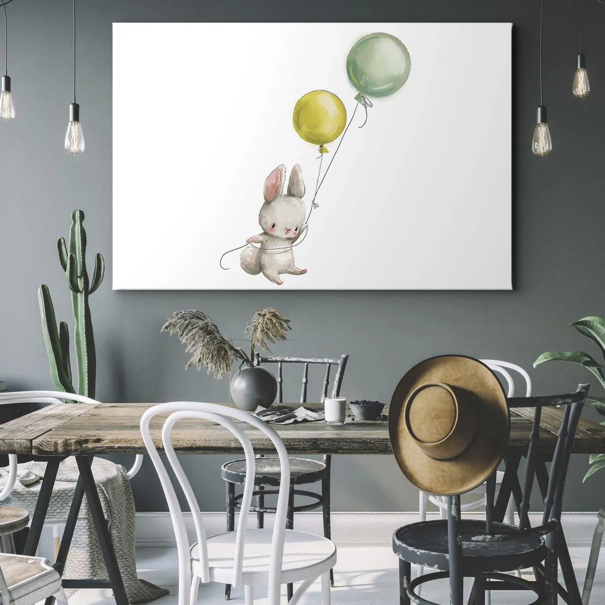 Schilderen op canvas - Ik ga ook vliegen! - 120x80 cm