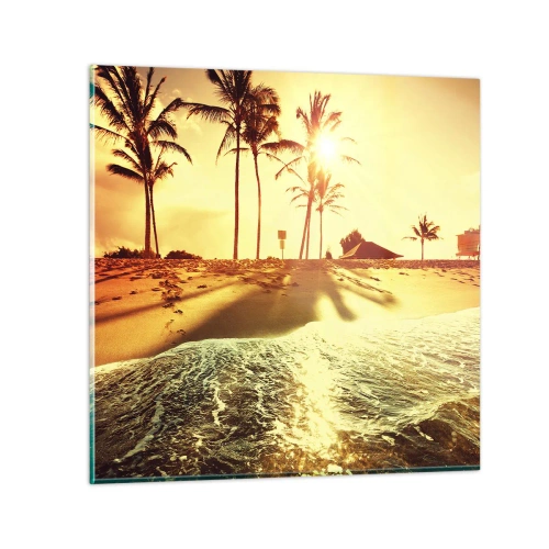 Schilderen op glas - Californië middag - 70x70 cm