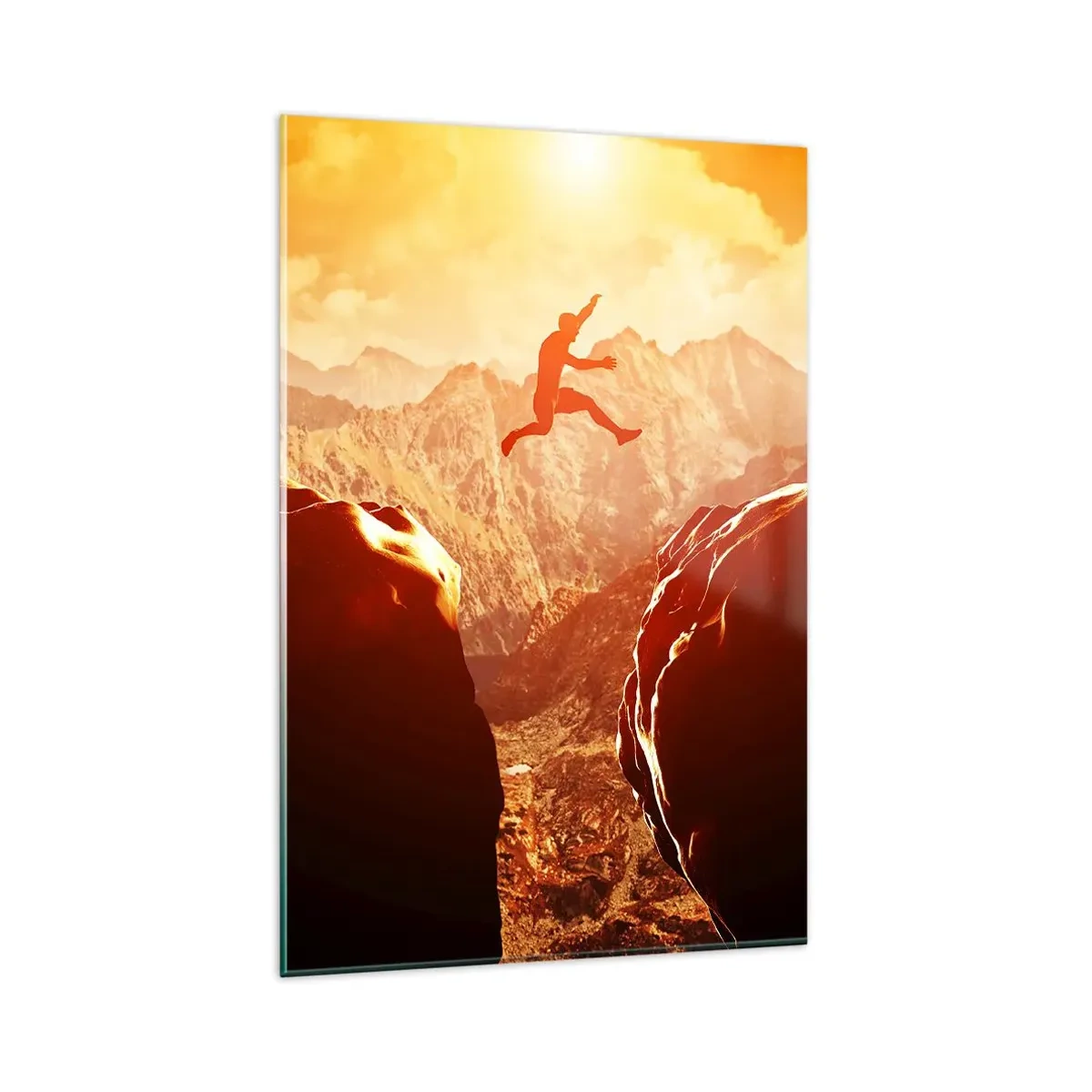 Schilderen op glas - Grenzen overschrijden - 80x120 cm