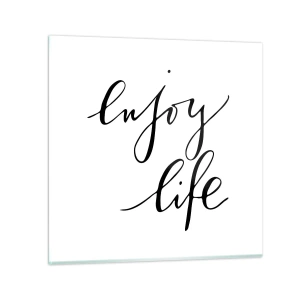 Schilderen op glas - Niets aan toe te voegen… - 60x60 cm