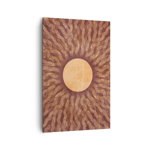 Schilderen op canvas - Zon icoon - 80x120 cm