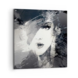 Schilderen op canvas - Achter een grijze sluier - 50x50 cm