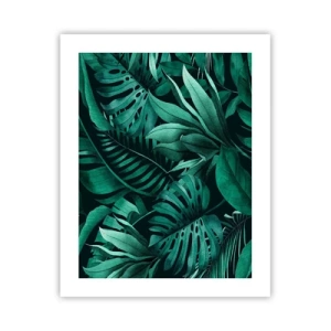 Poster - De diepte van tropisch groen - 40x50 cm
