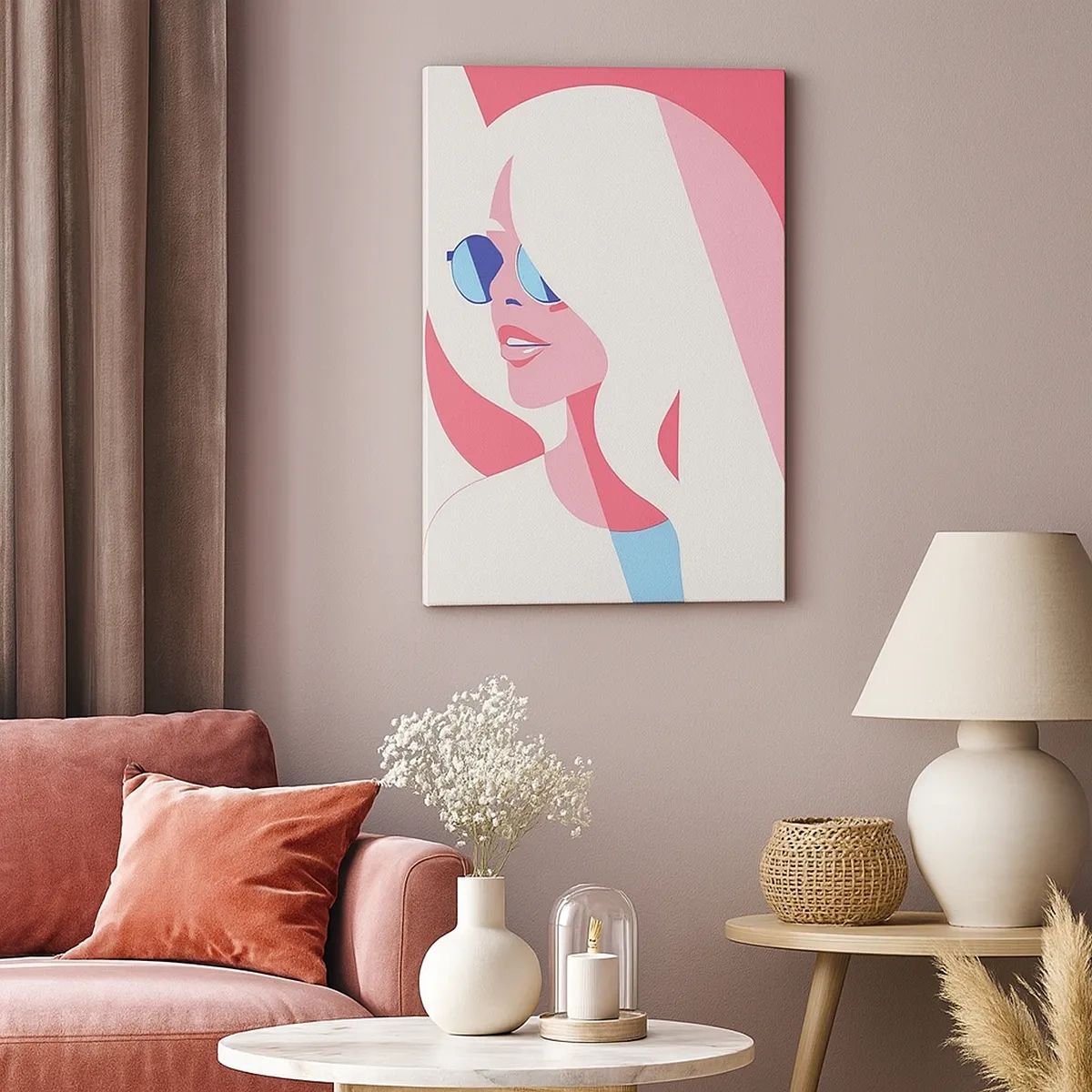 Schilderen op canvas - Het was een blondine... - 50x70 cm