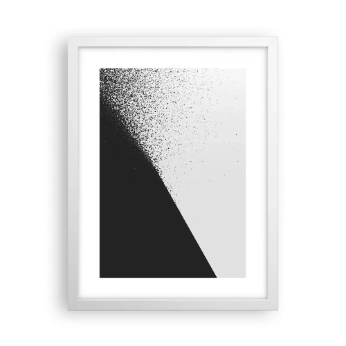 Poster in een witte lijst - Steeds sneller, meer en meer - 30x40 cm