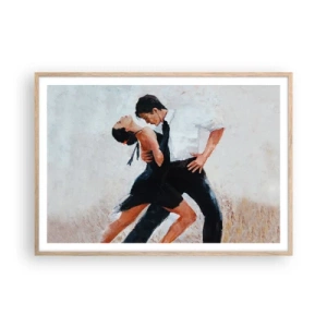 Een poster in een licht eiken lijst - Tango van mijn dromen - 100x70 cm
