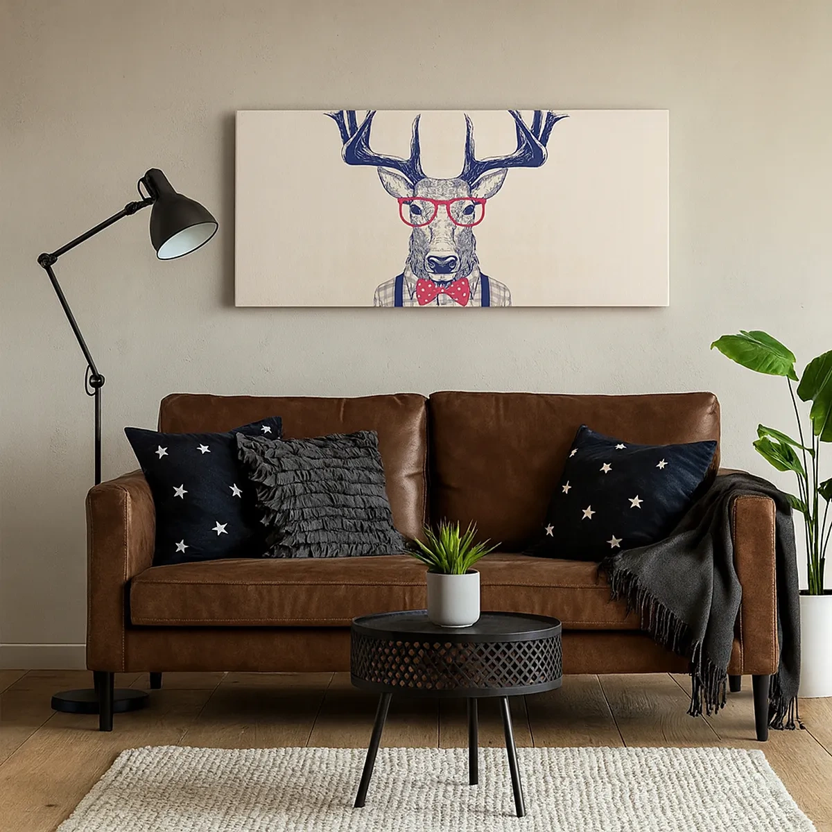 Schilderen op canvas - Een grappig extravaganza - 30x30 cm