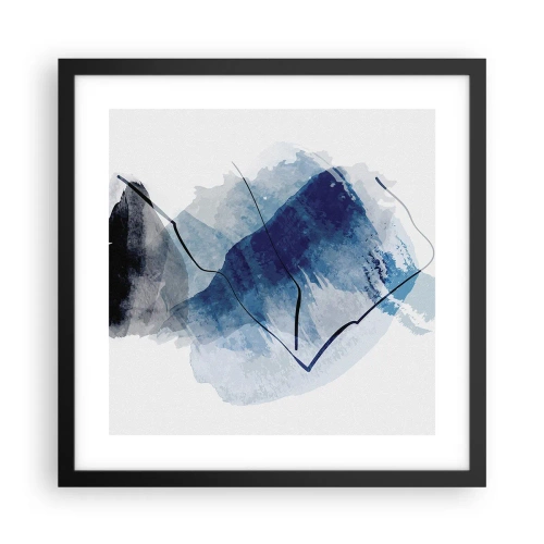 Poster in een zwarte lijst - Ijsberg - 40x40 cm