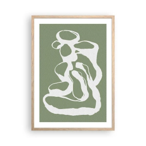 Een poster in een licht eiken lijst - De roep van de ruimte - 50x70 cm