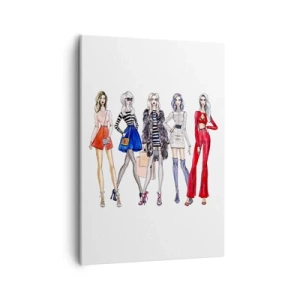 Schilderen op canvas - Elke week Fashion Week - 50x70 cm