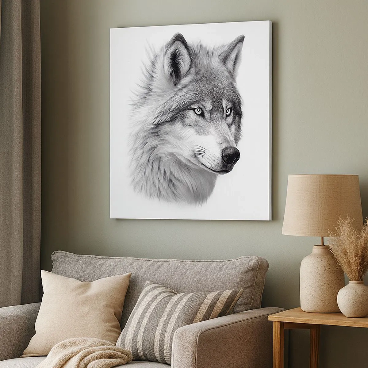 Schilderen op canvas - Alfa – zonder twijfel - 30x30 cm