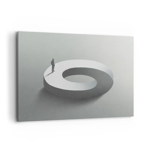 Schilderen op canvas - En wees hier slim - 100x70 cm