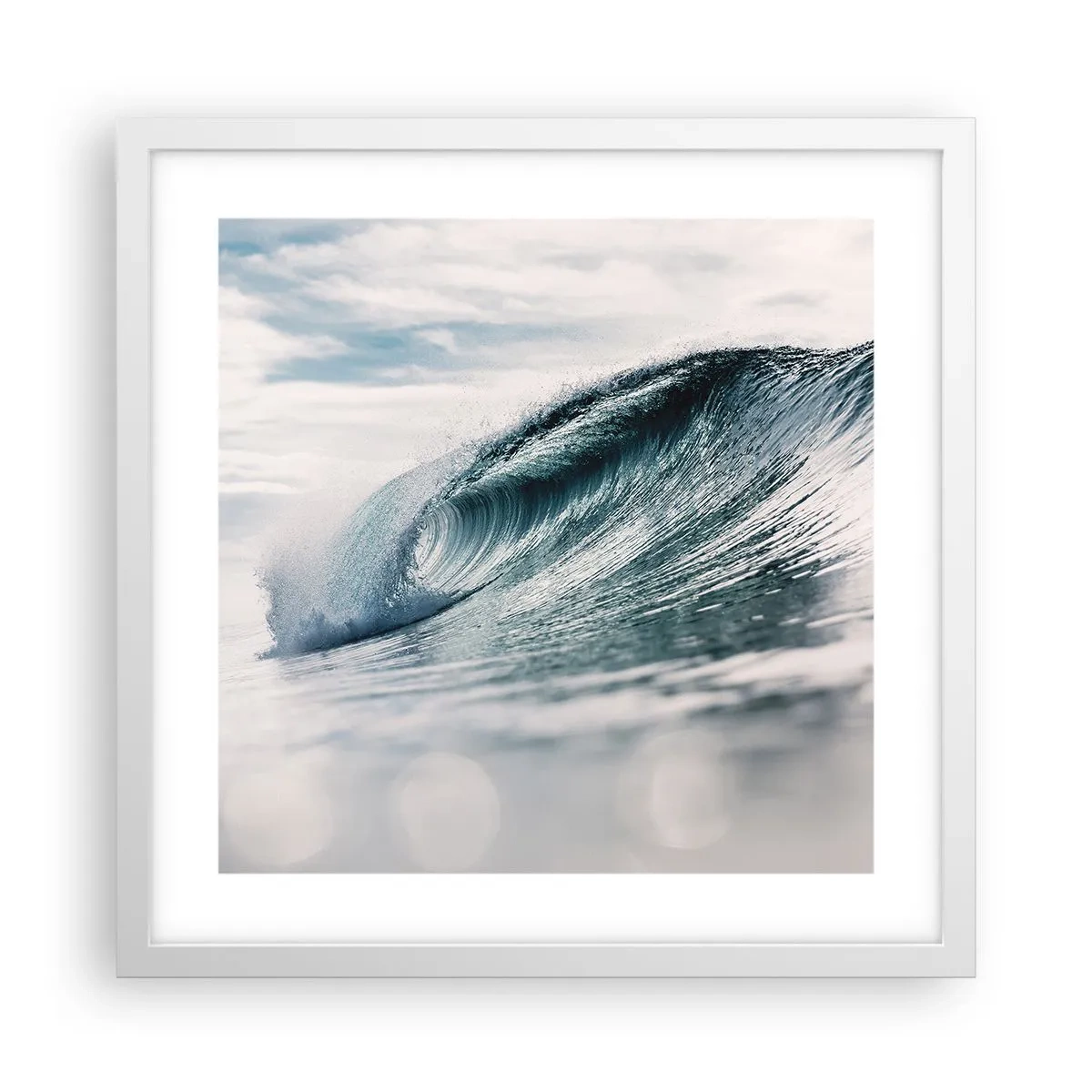 Poster in een witte lijst - Waterpiek - 40x40 cm