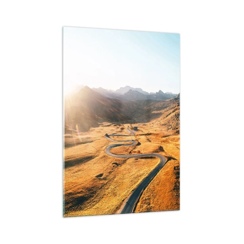 Schilderen op glas - In een gouden vallei - 70x100 cm