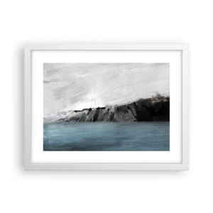 Poster in een witte lijst - Water – aarde: botsing der elementen - 40x30 cm