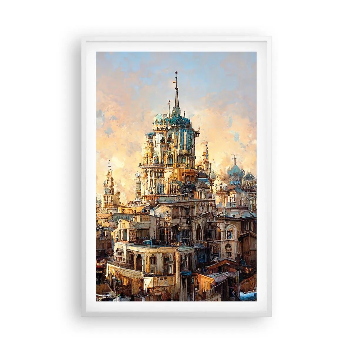 Poster in een witte lijst - Stad der steden - 61x91 cm
