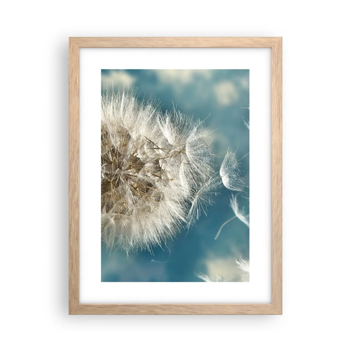 Een poster in een licht eiken lijst - Engelen adem - 30x40 cm