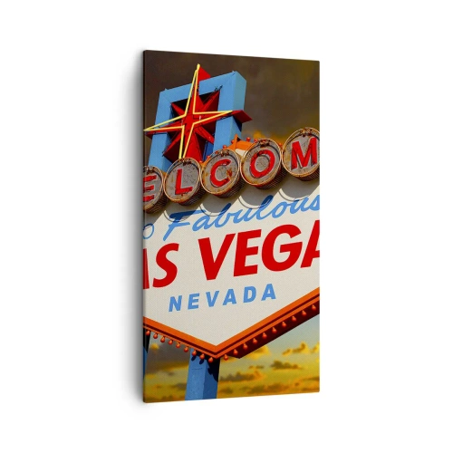 Schilderen op canvas - Voor een glimlach van het lot - 45x80 cm