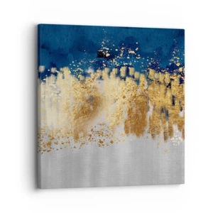 Schilderen op canvas - Een moderne compositie met sprankeling - 30x30 cm