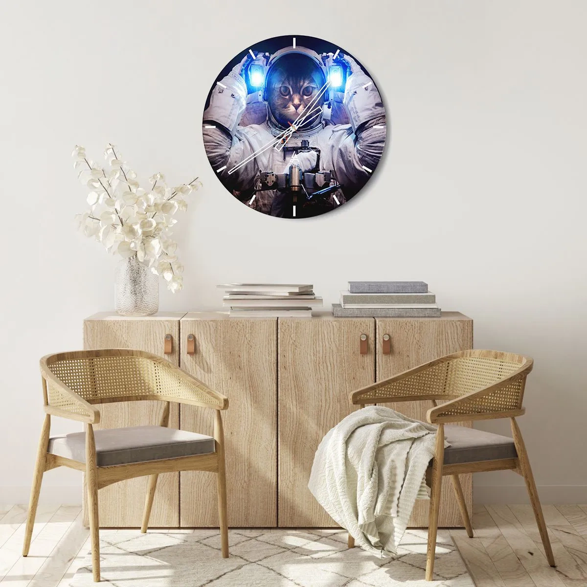 Wandklok - Klok - Houston, je hebt een probleem - 30x30 cm