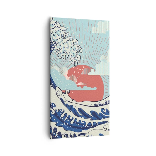 Schilderen op canvas - Van Japanse inspiratie - 55x100 cm