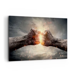 Schilderen op canvas - Sta op voor een gevecht - 120x80 cm