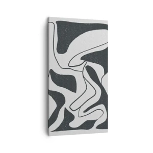 Schilderen op canvas - Abstract doolhofplezier - 45x80 cm