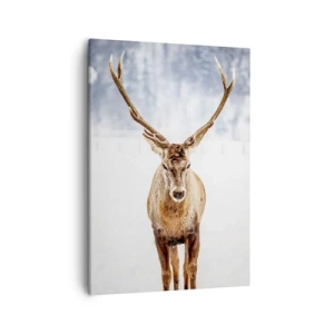 Schilderen op canvas - Recht uit de sneeuwmist - 50x70 cm