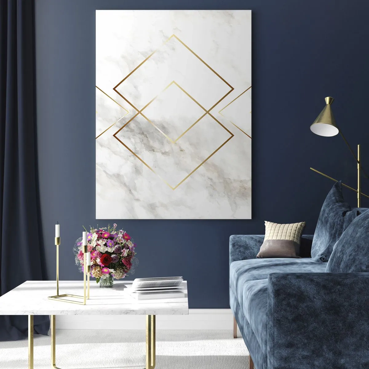 Schilderen op glas - Een uitzicht tot in het oneindige - 80x120 cm