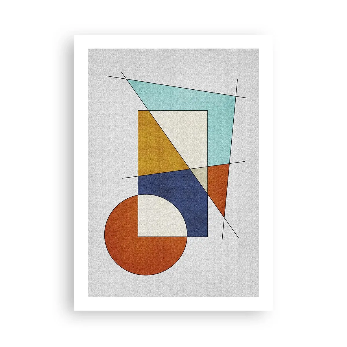 Poster - Abstractie: modernistisch plezier - 50x70 cm