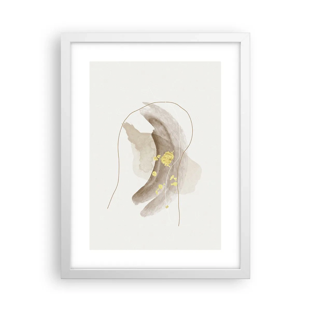 Poster in een witte lijst - Ontmoet in de ruimte - 30x40 cm