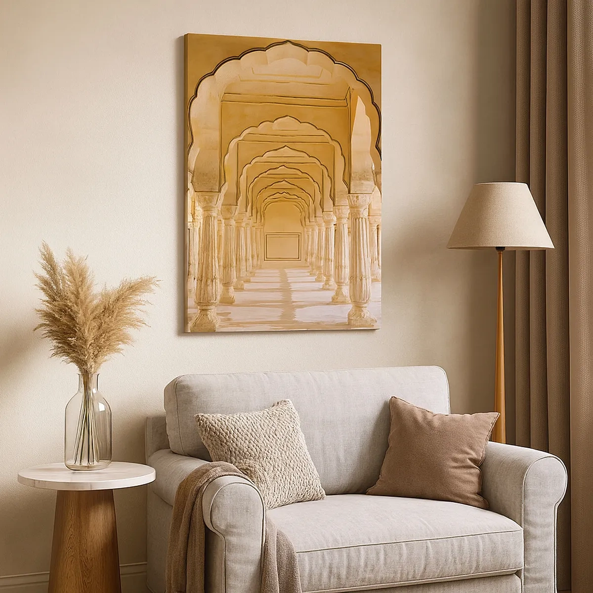 Schilderen op canvas - In het paleis van de maharadja - 50x70 cm