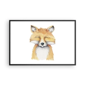 Poster in een zwarte lijst - Vossenstemmingen - 91x61 cm