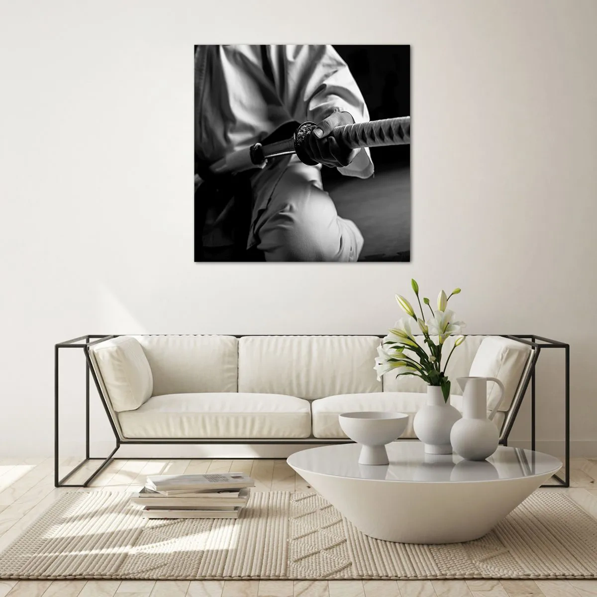 Schilderen op glas - Ziel van een vechter - 60x60 cm