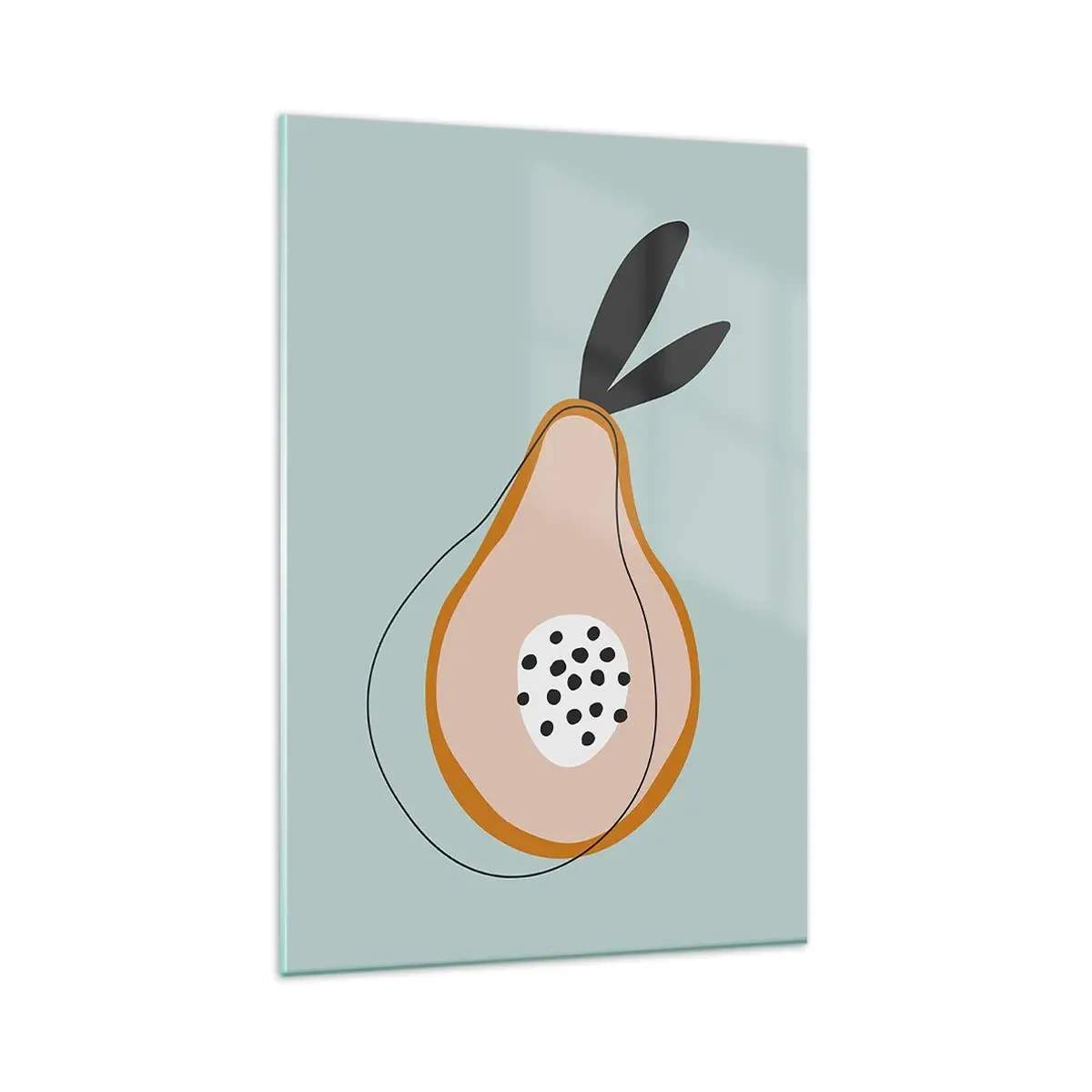 Schilderen op glas - Doordringen in de aard van de dingen - 80x120 cm