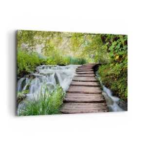 Schilderen op canvas - Geen stilstaand water - 120x80 cm
