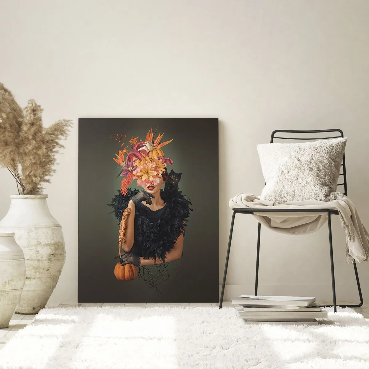 Schilderen op glas - De spreuk van een heks - 70x100 cm