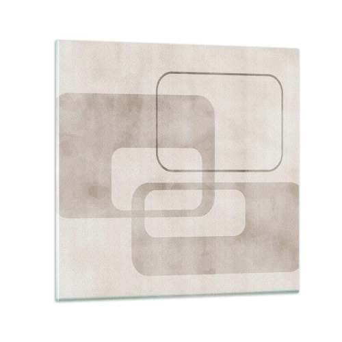 Schilderen op glas - Geometrische voeg - 40x40 cm
