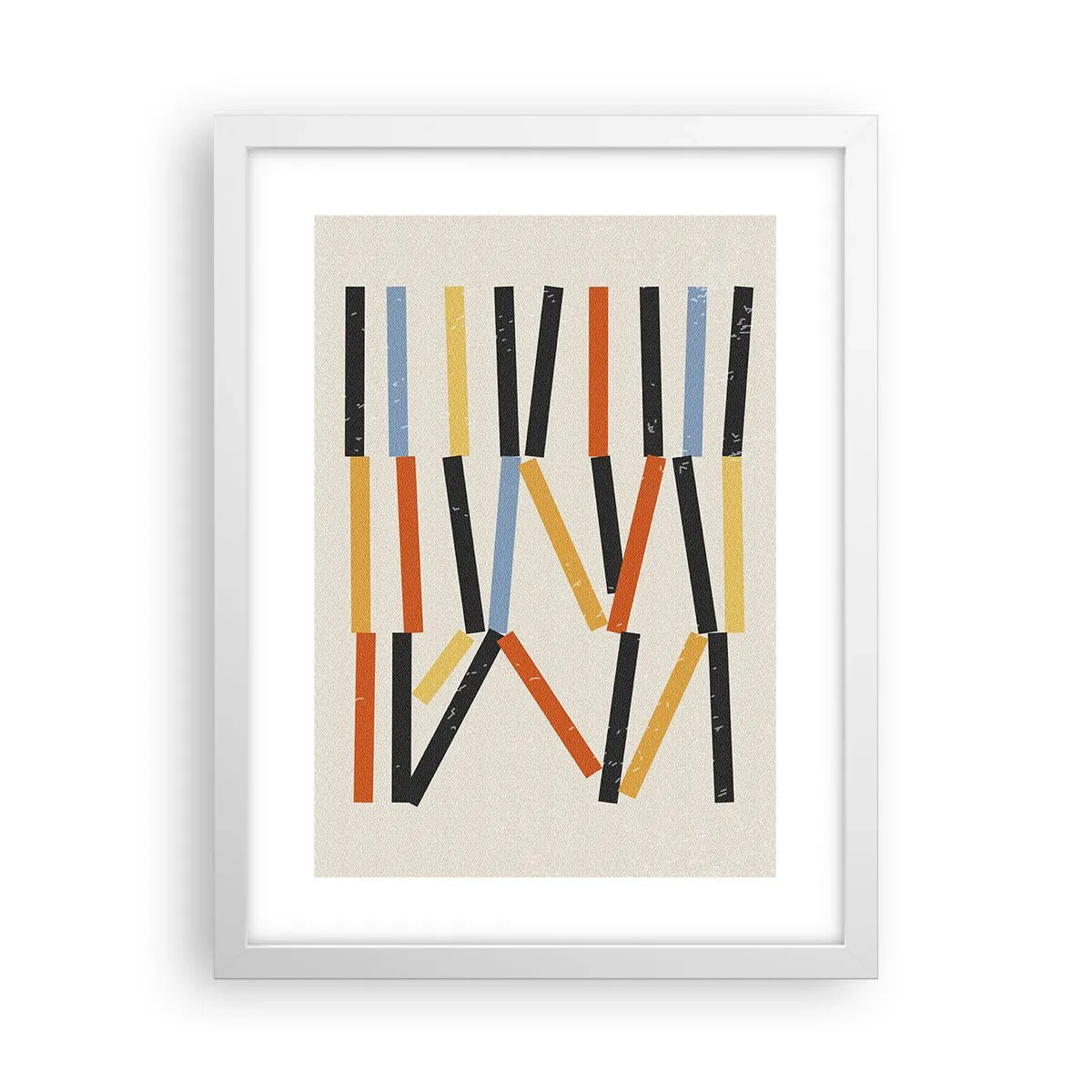 Poster in een witte lijst - Compositie op goed niveau - 30x40 cm