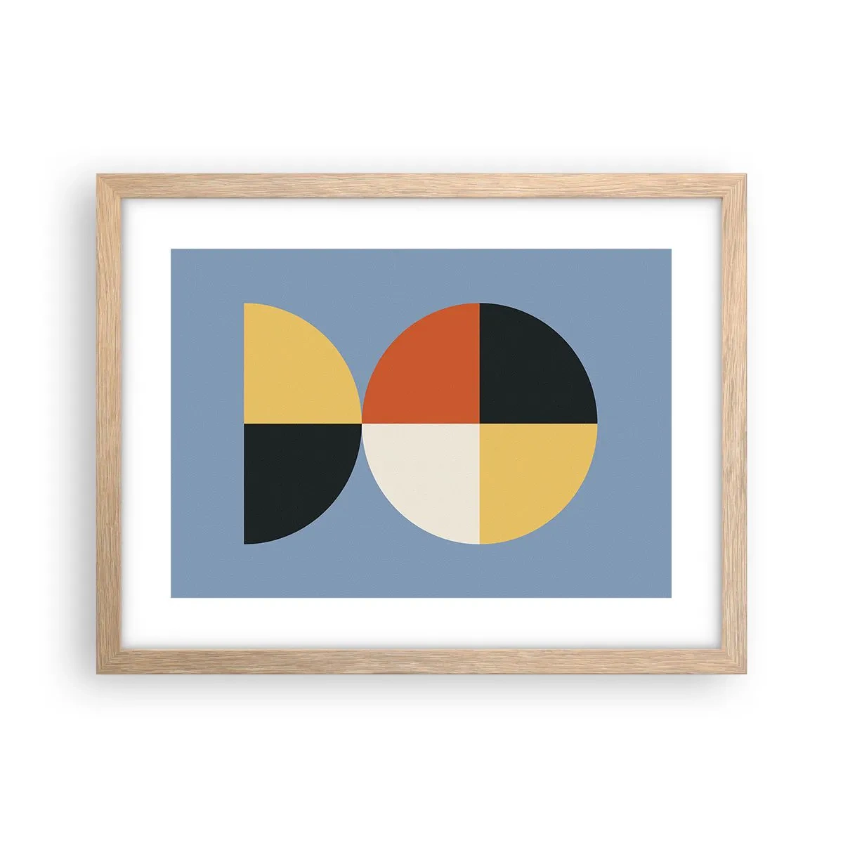 Een poster in een licht eiken lijst - Kijk en tel - 40x30 cm