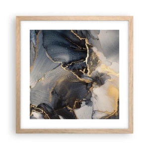 Een poster in een licht eiken lijst - Stenen leven - 40x40 cm