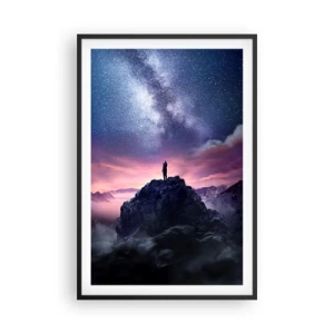 Poster in een zwarte lijst - En hij voelde het leven - 61x91 cm