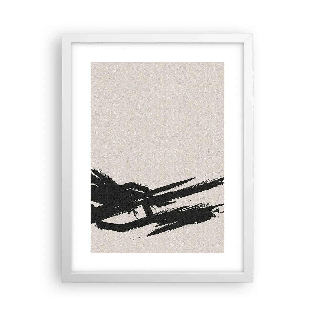 Poster in een witte lijst - Onstuitbare haast - 30x40 cm