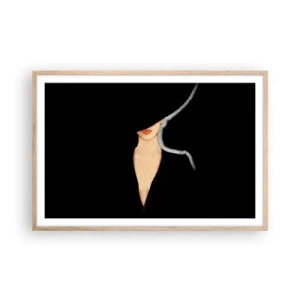 Een poster in een licht eiken lijst - Elegantie en stijl - 91x61 cm