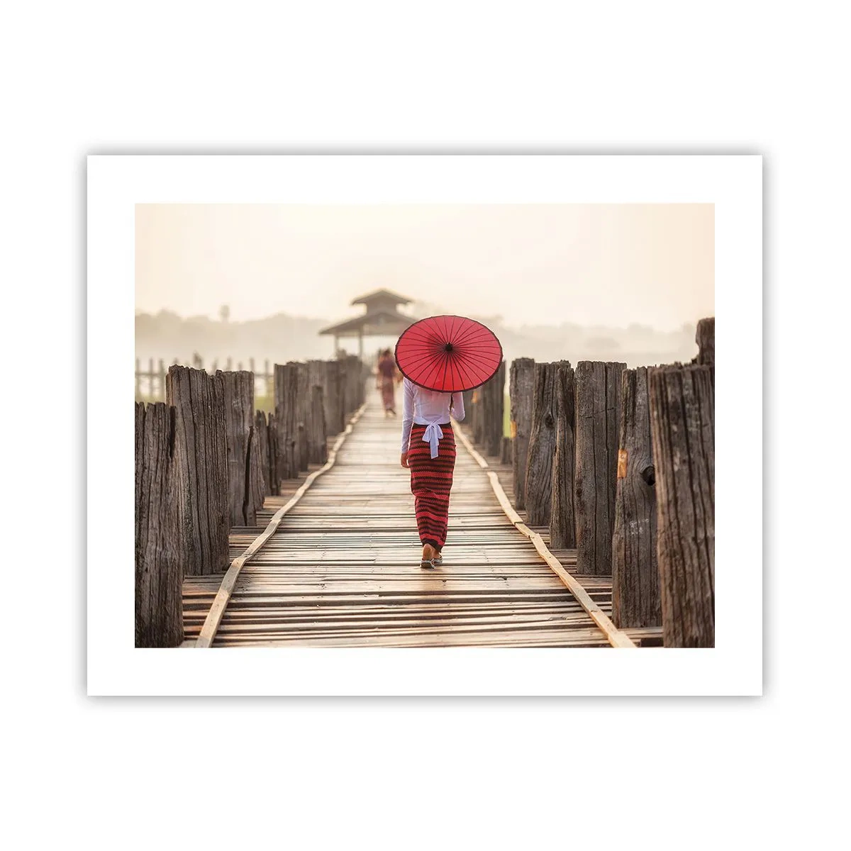 Poster - Op de oude brug - 50x40 cm