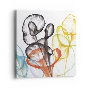 Schilderen op canvas - Bloemen met een ziel - 30x30 cm