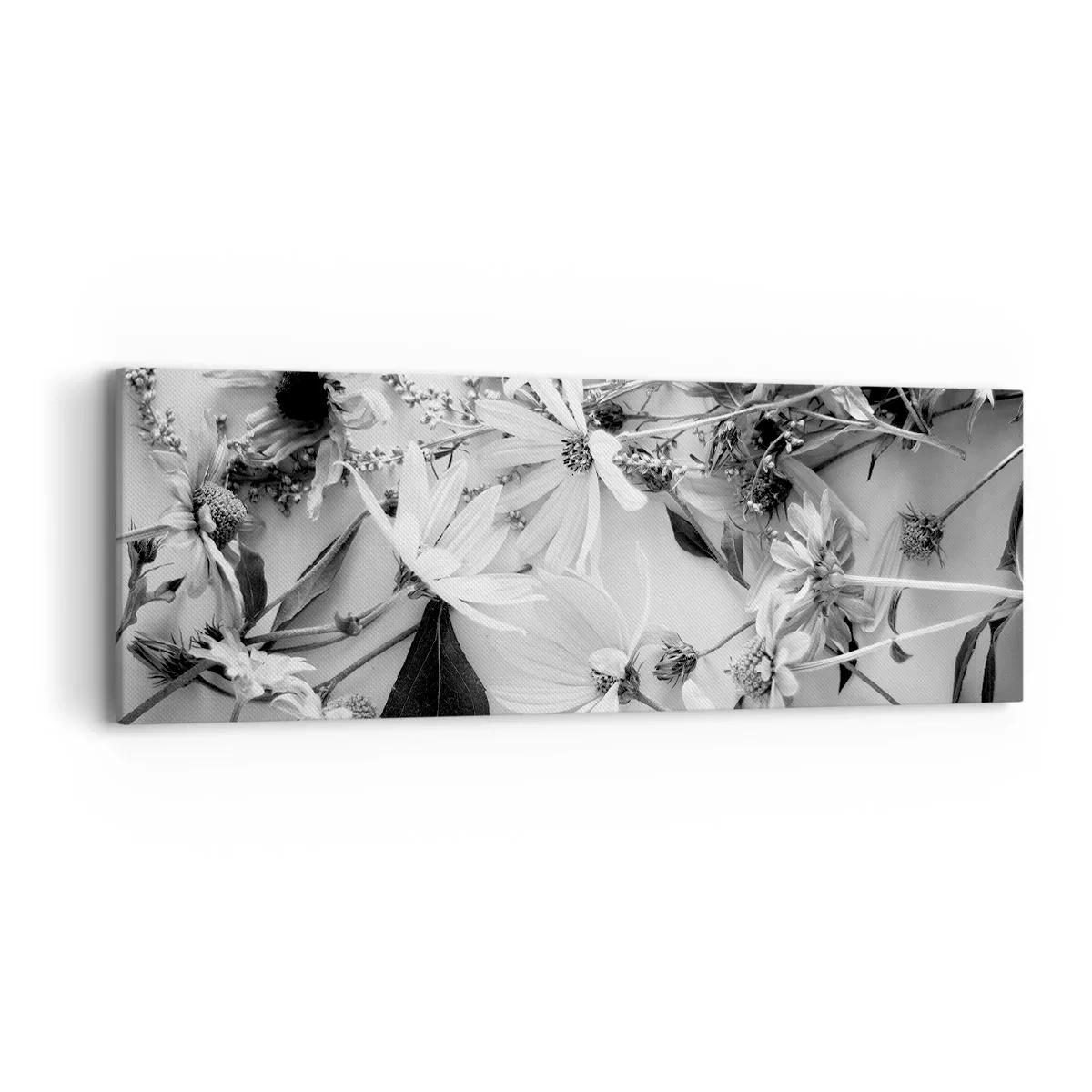Schilderen op canvas - Niet-boeket bloemen - 90x30 cm